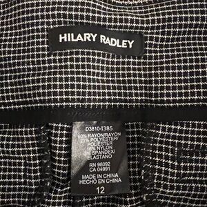 Hilary Radley black and white checkered
